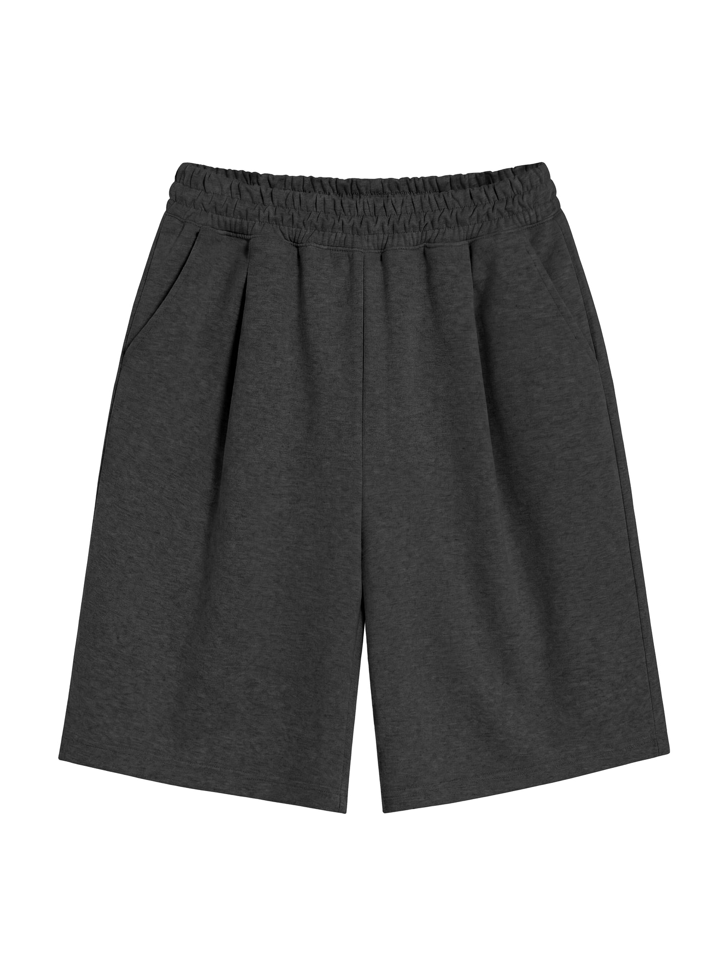 ddd Point One-Tuck Bermuda Pants_Charcoal Grey