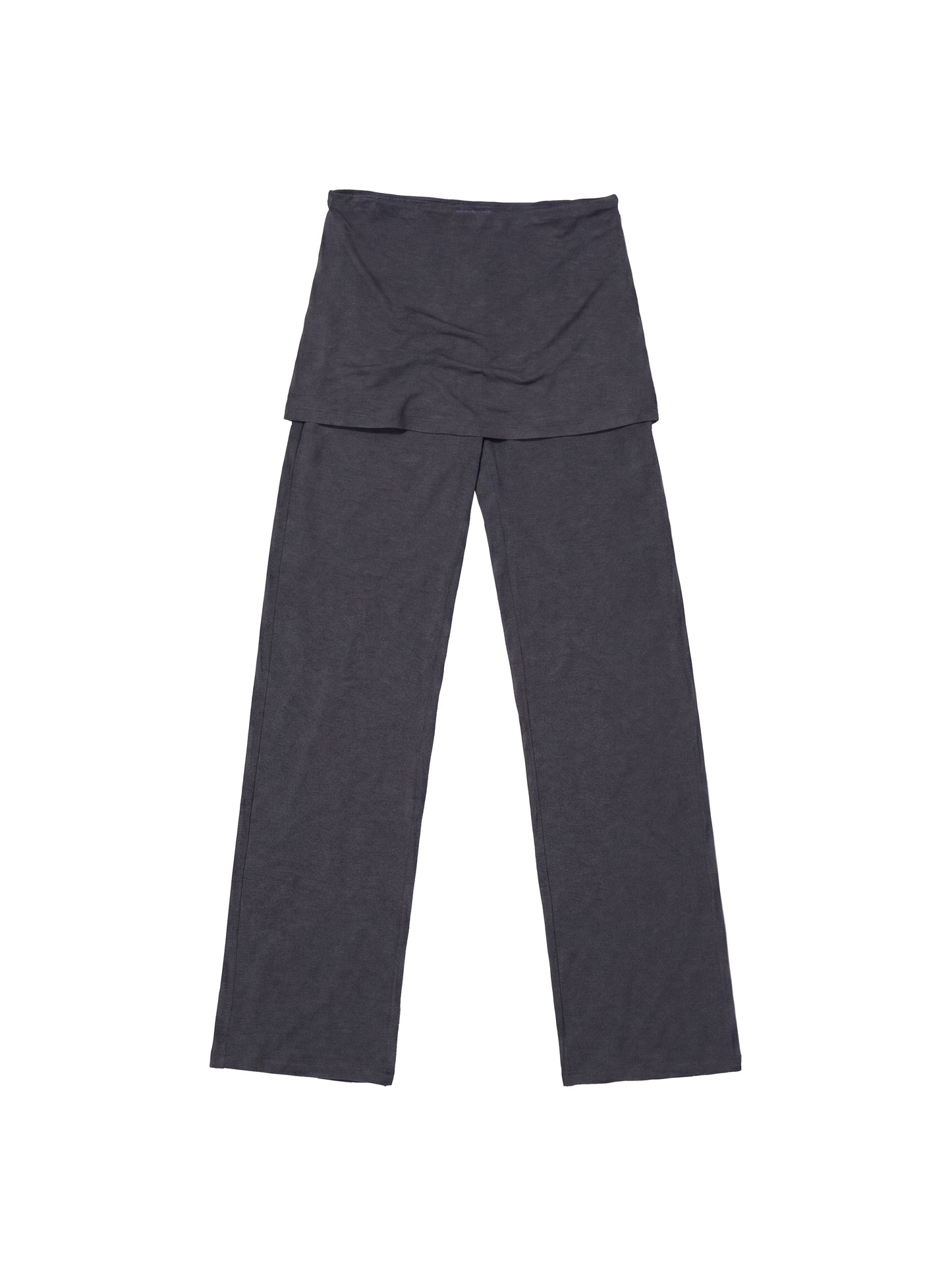 Skirt Layered Pants_Charcoal Grey