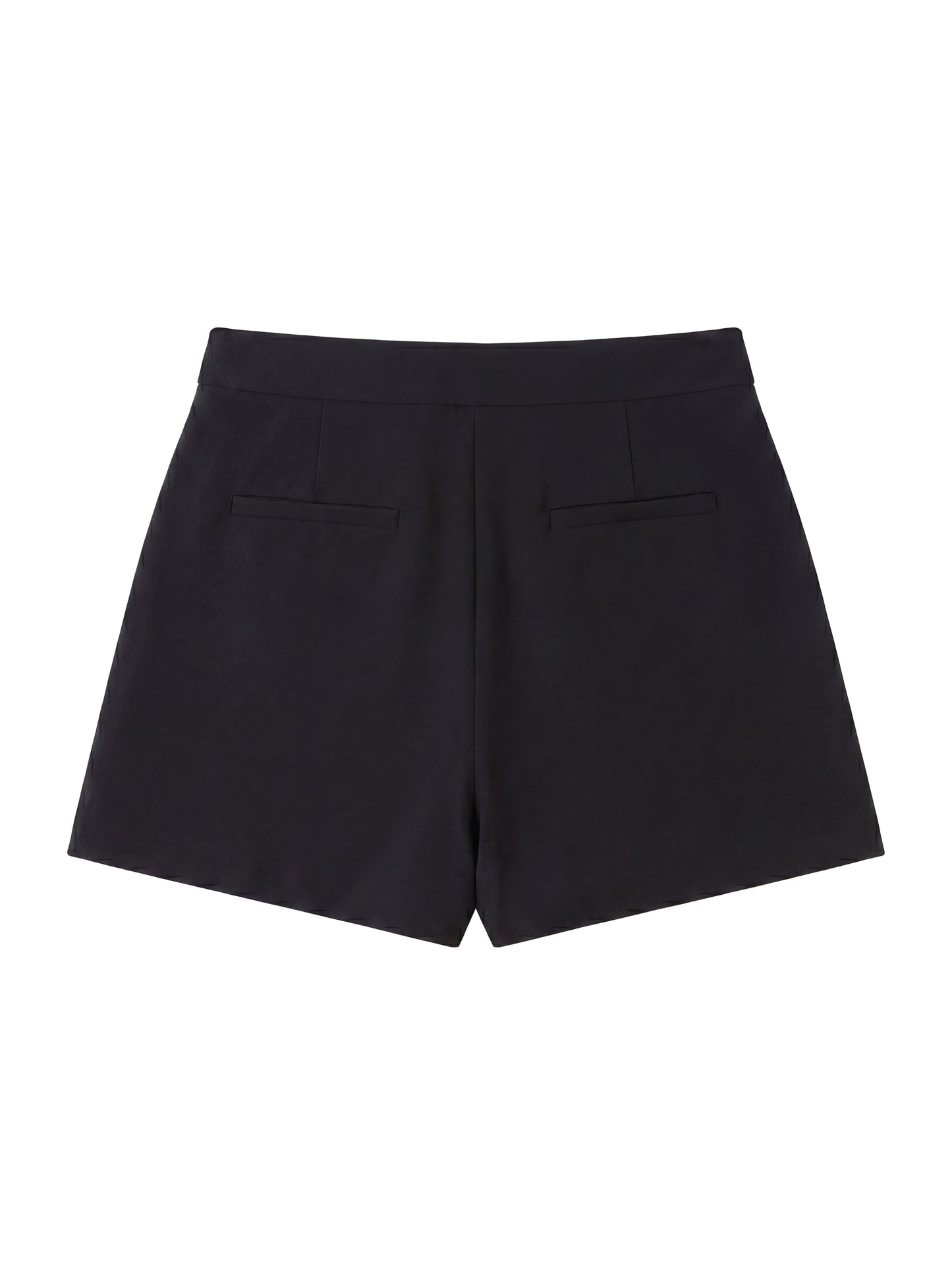 Short Wrap Skirt Pants_Black