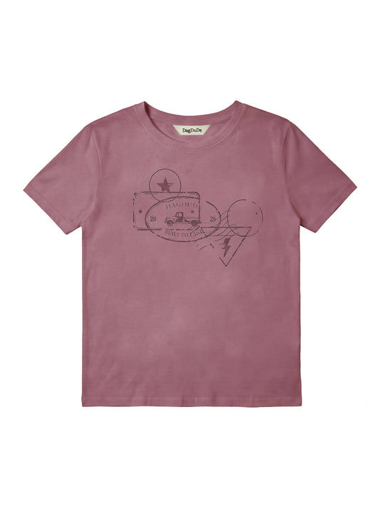 Stamped T-Shirt_Smoke Pink