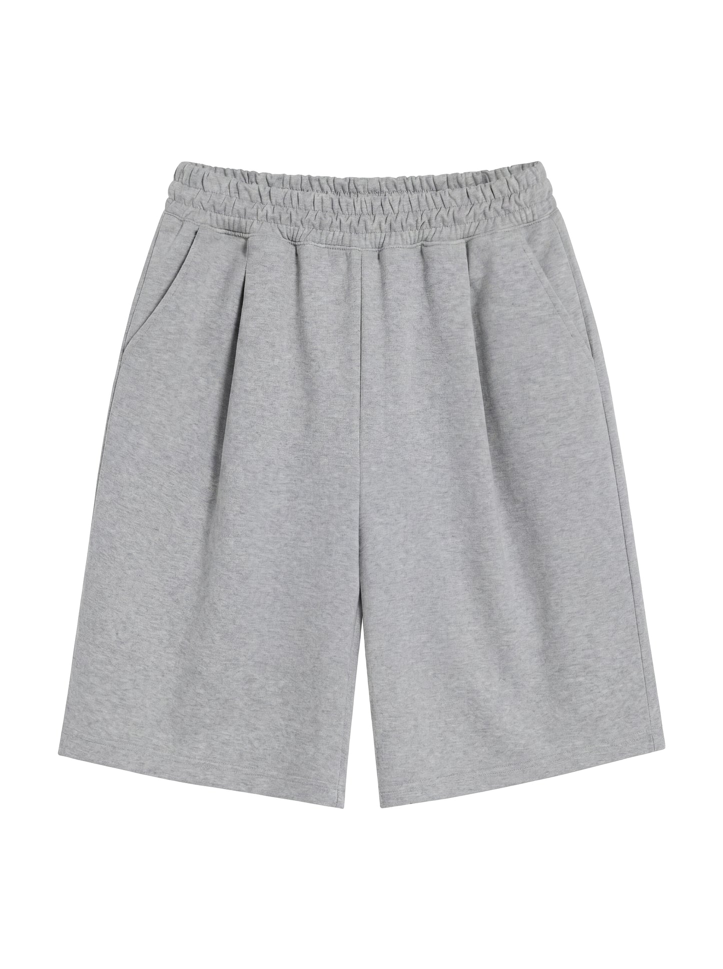 ddd Point One-Tuck Bermuda Pants_Melange Grey
