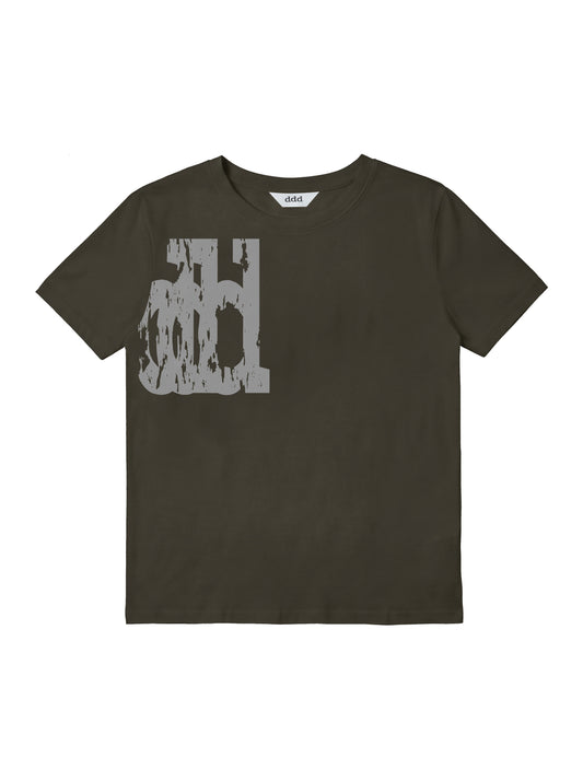 ddd Cracked T-Shirt_Charcoal Grey