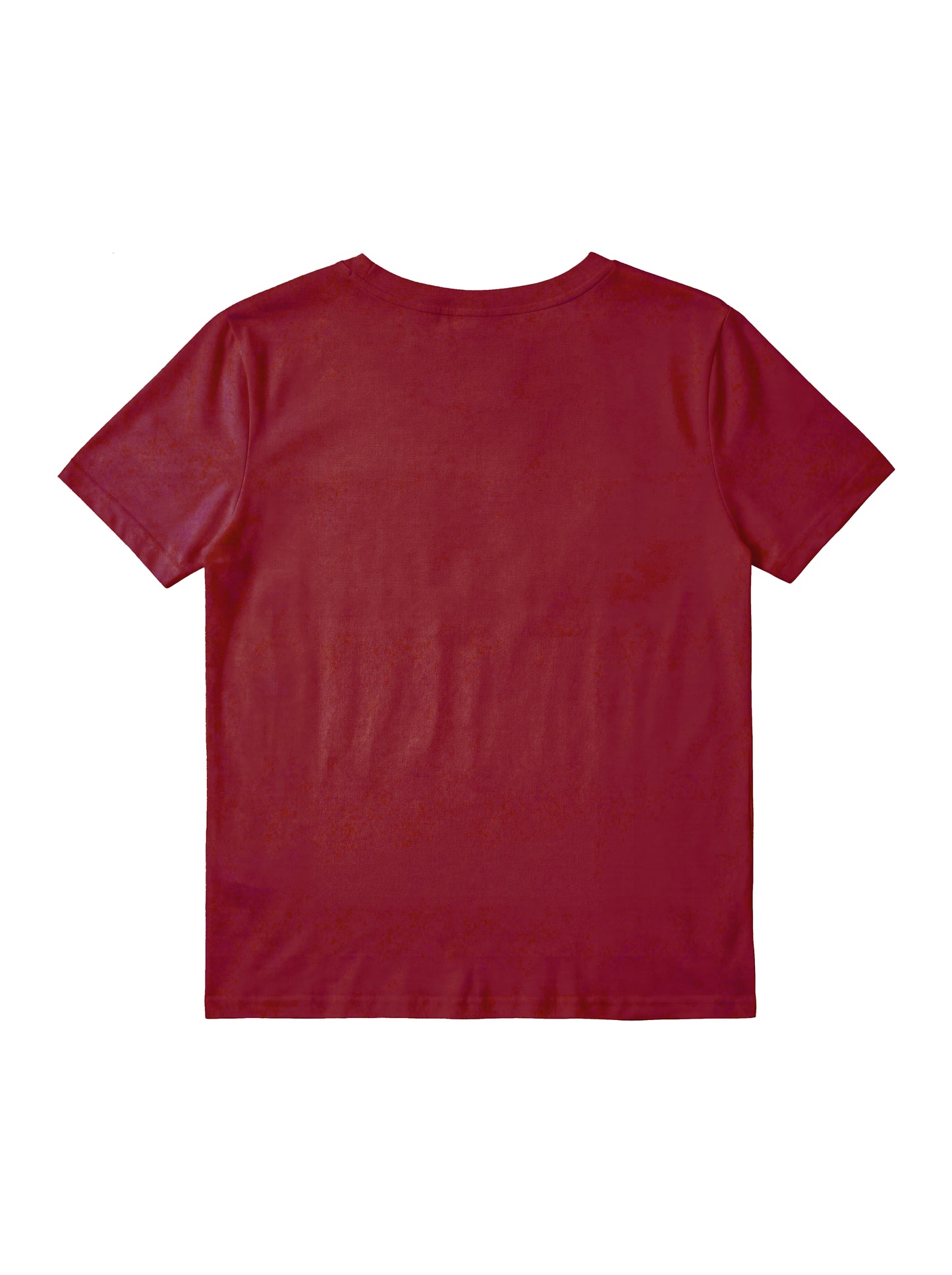 Side ddd Cracked T-Shirt_Burgundy